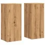 Soportes de plantas 2 uds madera roble artisian 30x30x70 cm de , Soportes para macetas - Ref: Foro24-852932, Precio: 73,39 €,...