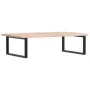 Estante de lavabo de pared de acero y madera maciza de roble de , Tocadores de baño - Ref: Foro24-3302465, Precio: 127,34 €, ...