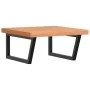 Estante de lavabo de pared de acero y madera maciza de haya by , bathroom vanities - Ref: Foro24-3302515, Price: 107,96 €, Di...