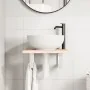 Estante de lavabo de pared de acero y madera maciza de roble von , Badezimmerwaschtische - Ref: Foro24-3302534, Preis: 59,41 ...
