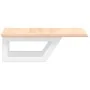 Estante de lavabo de pared de acero y madera maciza de roble von , Badezimmerwaschtische - Ref: Foro24-3302534, Preis: 59,41 ...