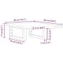 Estante de lavabo de pared de acero y madera maciza de roble von , Badezimmerwaschtische - Ref: Foro24-3302536, Preis: 62,86 ...