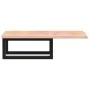 Estante de lavabo de pared de acero y madera maciza de roble de , Tocadores de baño - Ref: Foro24-3302557, Precio: 70,01 €, D...
