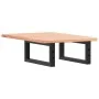 Estante de lavabo de pared de acero y madera maciza de roble de , Tocadores de baño - Ref: Foro24-3302557, Precio: 70,01 €, D...