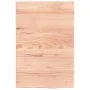Estante de lavabo de pared de acero y madera maciza de roble de , Tocadores de baño - Ref: Foro24-3302557, Precio: 70,01 €, D...