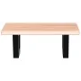 Estante de lavabo de pared de acero y madera maciza de roble von , Badezimmerwaschtische - Ref: Foro24-3302555, Preis: 78,17 ...