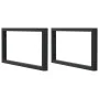 Estante de lavabo de pared de acero y madera maciza de roble de , Tocadores de baño - Ref: Foro24-3302645, Precio: 87,92 €, D...