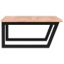 Estante de lavabo de pared de acero y madera maciza de roble de , Tocadores de baño - Ref: Foro24-3302647, Precio: 87,43 €, D...