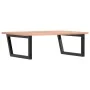 Estante de lavabo de pared de acero y madera maciza de roble de , Tocadores de baño - Ref: Foro24-3302647, Precio: 87,43 €, D...