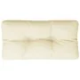Cojín para sofá de palets tela crema 80x40x12 cm de , Cojines para sillas y sofás - Ref: Foro24-360603, Precio: 23,32 €, Desc...