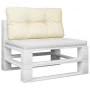 Cojín para sofá de palets tela crema 80x40x12 cm de , Cojines para sillas y sofás - Ref: Foro24-360603, Precio: 23,32 €, Desc...