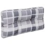 Cojín para sofá de palets tela a cuadros gris 80x40x12 cm by , Cushions for chairs and sofas - Ref: Foro24-360615, Price: 22,...