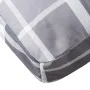 Cojín para sofá de palets tela a cuadros gris 80x40x12 cm by , Cushions for chairs and sofas - Ref: Foro24-360615, Price: 22,...