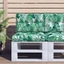 Cojines para palets 2 unidades tela estampado de hojas by , Cushions for chairs and sofas - Ref: Foro24-360657, Price: 29,67 ...