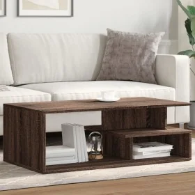 Mesa de centro madera ingeniería marrón roble 102x55x35 cm von , Couchtisch - Ref: Foro24-848016, Preis: 86,66 €, Rabatt: %