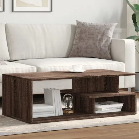 Mesa de centro madera ingeniería marrón roble 102x55x35 cm by , Coffee table - Ref: Foro24-848016, Price: 86,66 €, Discount: %