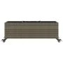 Jardinera con ruedas y 3 maceteros ratán PE gris 107x32x38 cm by , Pots and planters - Ref: Foro24-366421, Price: 70,91 €, Di...