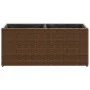 Jardinera con 2 maceteros ratán sintético marrón 72x30x32 cm by , Pots and planters - Ref: Foro24-366423, Price: 46,60 €, Dis...