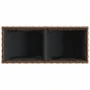 Jardinera con 2 maceteros ratán sintético marrón 72x30x32 cm by , Pots and planters - Ref: Foro24-366423, Price: 46,60 €, Dis...