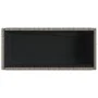 Jardinera con estante ratán sintético gris by , Pots and planters - Ref: Foro24-366386, Price: 82,67 €, Discount: %
