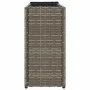 Jardinera con 2 maceteros de ratán sintético gris 90x20x40 cm by , Pots and planters - Ref: Foro24-366409, Price: 61,53 €, Di...
