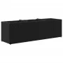 Jardinera con 3 maceteros ratán sintético negro 105x30x32 cm by , Pots and planters - Ref: Foro24-366416, Price: 65,19 €, Dis...