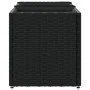Jardinera con 3 maceteros ratán sintético negro 105x30x32 cm by , Pots and planters - Ref: Foro24-366416, Price: 65,19 €, Dis...