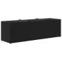 Jardinera con 3 maceteros ratán sintético negro 105x30x32 cm by , Pots and planters - Ref: Foro24-366416, Price: 65,19 €, Dis...