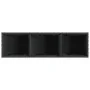 Jardinera con 3 maceteros ratán sintético negro 105x30x32 cm by , Pots and planters - Ref: Foro24-366416, Price: 65,19 €, Dis...