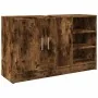 Armario de lavabo madera ingeniería roble ahumado 90x29x55 cm by , Bathroom furniture - Ref: Foro24-848126, Price: 79,05 €, D...