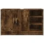 Armario de lavabo madera ingeniería roble ahumado 90x29x55 cm by , Bathroom furniture - Ref: Foro24-848126, Price: 79,05 €, D...