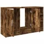 Armario de lavabo madera ingeniería roble ahumado 90x29x55 cm by , Bathroom furniture - Ref: Foro24-848126, Price: 79,05 €, D...