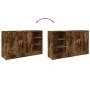 Armario de lavabo madera ingeniería roble ahumado 90x29x55 cm by , Bathroom furniture - Ref: Foro24-848126, Price: 79,05 €, D...