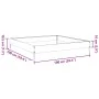 Jardinera de acero galvanizado 100x100x18,5 cm de , Maceteros y jardineras - Ref: Foro24-851015, Precio: 35,21 €, Descuento: %