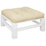 Cojín para sofá de palets de tela beige 80x80x12 cm de , Cojines para sillas y sofás - Ref: Foro24-360494, Precio: 37,22 €, D...
