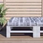 Cojín para sofá de palets de tela a cuadros gris 80x80x12 cm by , Cushions for chairs and sofas - Ref: Foro24-360505, Price: ...