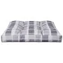 Cojín para sofá de palets de tela a cuadros gris 80x80x12 cm by , Cushions for chairs and sofas - Ref: Foro24-360505, Price: ...