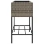Jardineras con estante 2 uds ratán sintético gris 90x40x75 cm by , Pots and planters - Ref: Foro24-3210509, Price: 157,64 €, ...