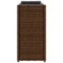 Jardineras con 2 maceteros 2 uds ratán PE marrón 90x20x40 cm by , Pots and planters - Ref: Foro24-3210514, Price: 116,26 €, D...