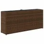 Jardineras con 2 maceteros 2 uds ratán PE marrón 90x20x40 cm by , Pots and planters - Ref: Foro24-3210514, Price: 116,26 €, D...