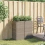 Jardineras 2 unidades ratán sintético gris 40x40x80 cm by , Pots and planters - Ref: Foro24-3210521, Price: 137,49 €, Discoun...
