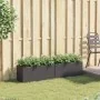 Jardineras con 2 maceteros 2 uds ratán PE negro 72x30x32 cm by , Pots and planters - Ref: Foro24-3210528, Price: 85,73 €, Dis...