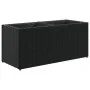 Jardineras con 2 maceteros 2 uds ratán PE negro 72x30x32 cm by , Pots and planters - Ref: Foro24-3210528, Price: 85,73 €, Dis...