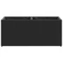 Jardineras con 2 maceteros 2 uds ratán PE negro 72x30x32 cm by , Pots and planters - Ref: Foro24-3210528, Price: 85,73 €, Dis...