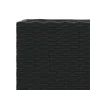 Jardineras con 2 maceteros 2 uds ratán PE negro 72x30x32 cm by , Pots and planters - Ref: Foro24-3210528, Price: 85,73 €, Dis...