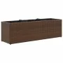 Jardineras con 3 maceteros 2 uds ratán PE marrón 105x30x32 cm von , Töpfe und Pflanzgefäße - Ref: Foro24-3210523, Preis: 117,...