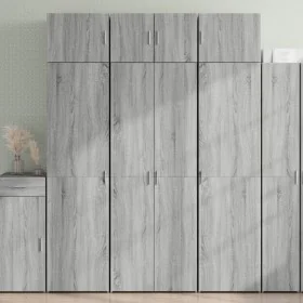 Armario de madera ingeniería gris Sonoma 70x42,5x225 cm by , Sideboards - Ref: Foro24-3281334, Price: 245,74 €, Discount: %