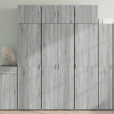 Armario de madera ingeniería gris Sonoma 70x42,5x225 cm by , Sideboards - Ref: Foro24-3281334, Price: 248,82 €, Discount: %