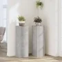 Soportes de plantas 2 uds madera gris hormigón 25x25x80 cm de , Soportes para macetas - Ref: Foro24-852945, Precio: 66,37 €, ...