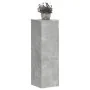 Soportes de plantas 2 uds madera gris hormigón 25x25x80 cm de , Soportes para macetas - Ref: Foro24-852945, Precio: 66,37 €, ...